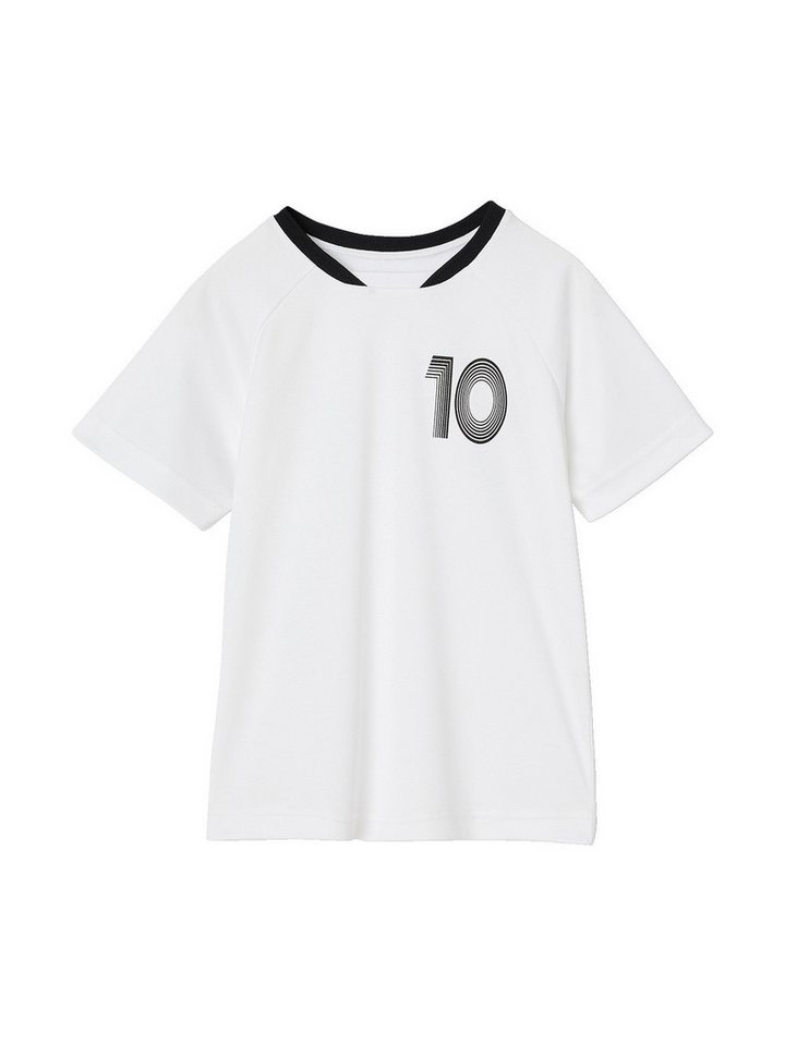 vertbaudet Kurzarmshirt Jungen T-Shirt mit Fußballmotiv von vertbaudet