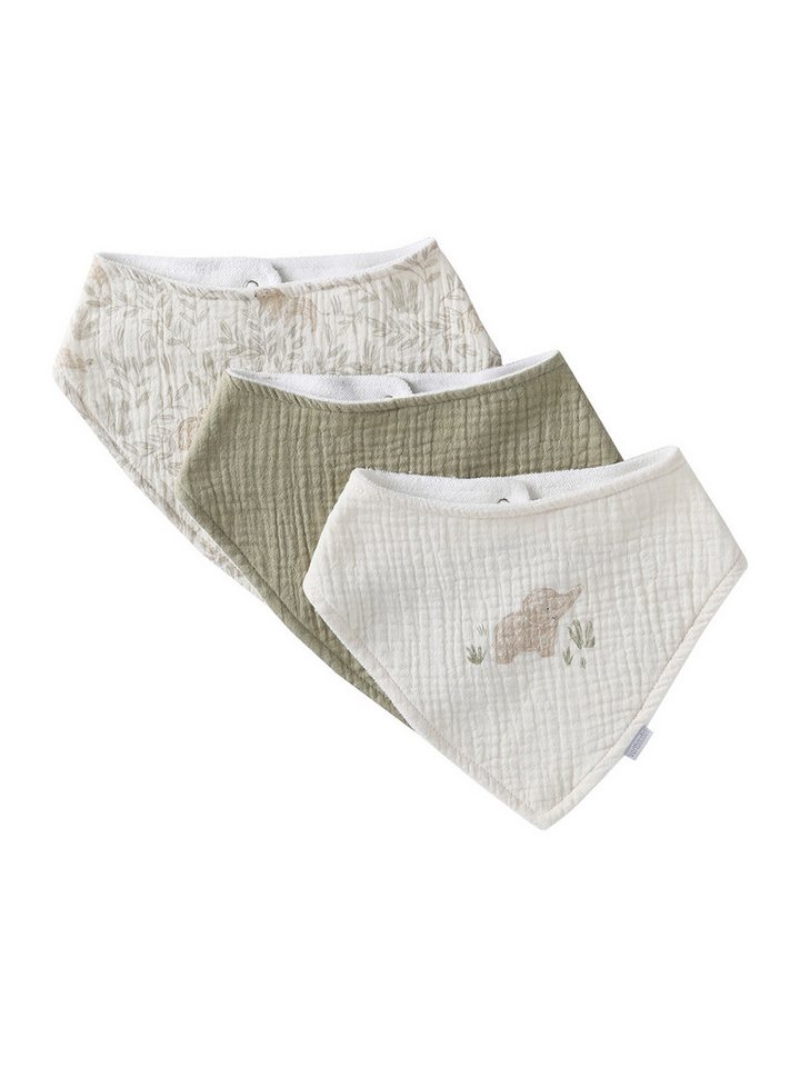 vertbaudet Lätzchen Baby Halstücher, Baumwoll-Musselin, 3er-Pack von vertbaudet
