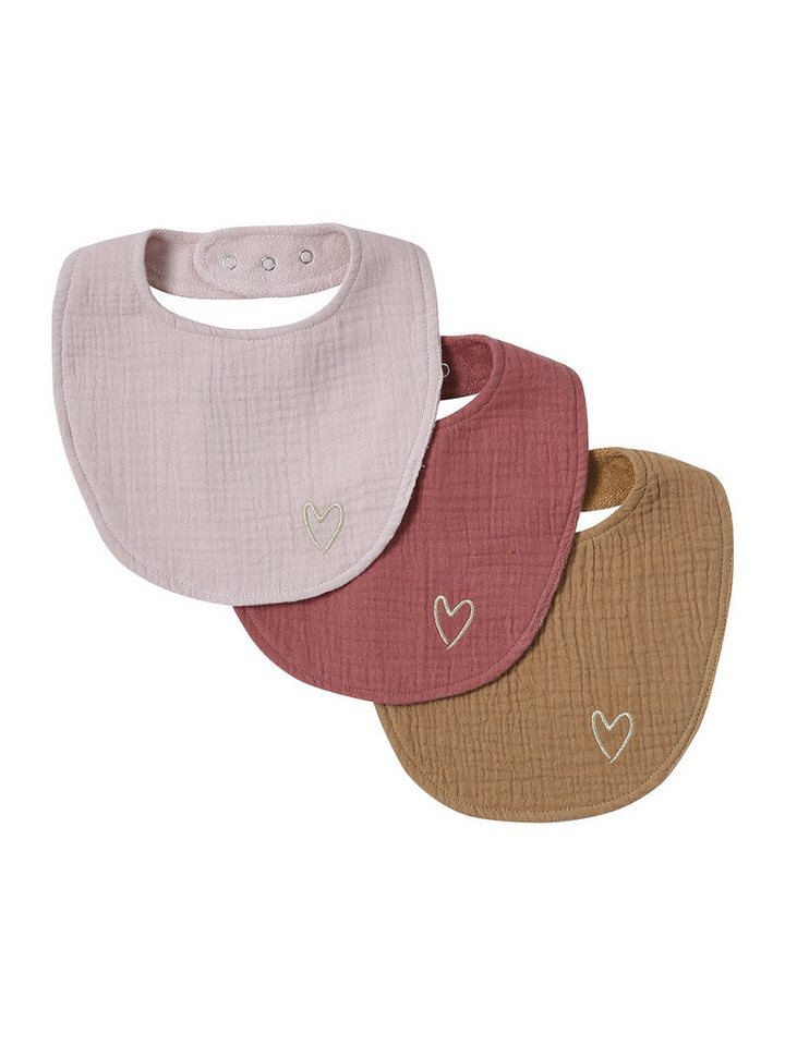 vertbaudet Lätzchen Baby Lätzchen für Neugeborene aus Musselin, 3er-Pack von vertbaudet