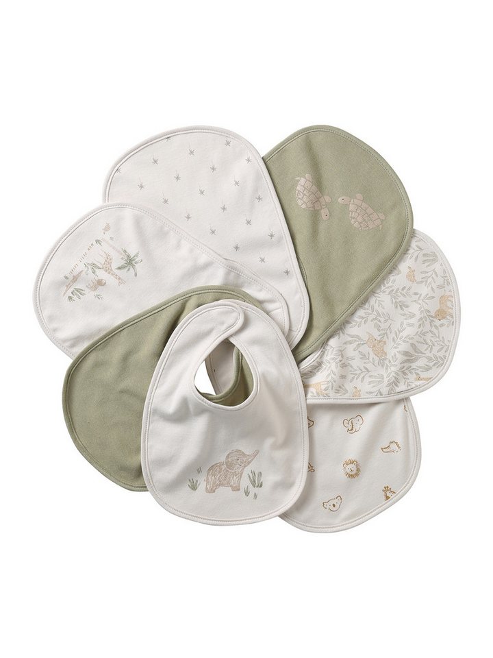 vertbaudet Lätzchen Bio-Kollektion: Baby-Lätzchen, Klett, 7er-Pack von vertbaudet