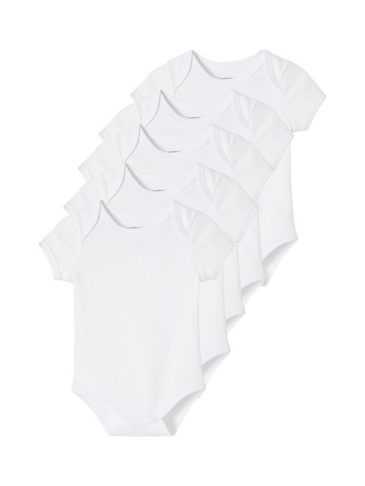 vertbaudet Kurzarmbody 5er-Pack Baby Kurzarm-Bodys in Schlupfform BASIC von vertbaudet