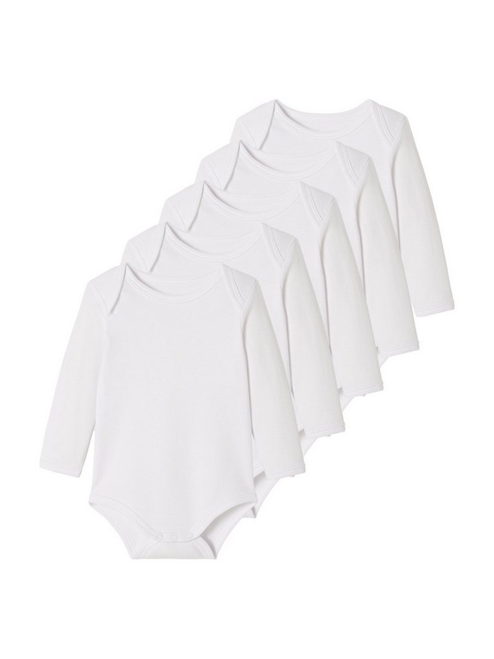 vertbaudet Langarmbody Baby Schlupfbodys 5er-Pack, Langarm von vertbaudet