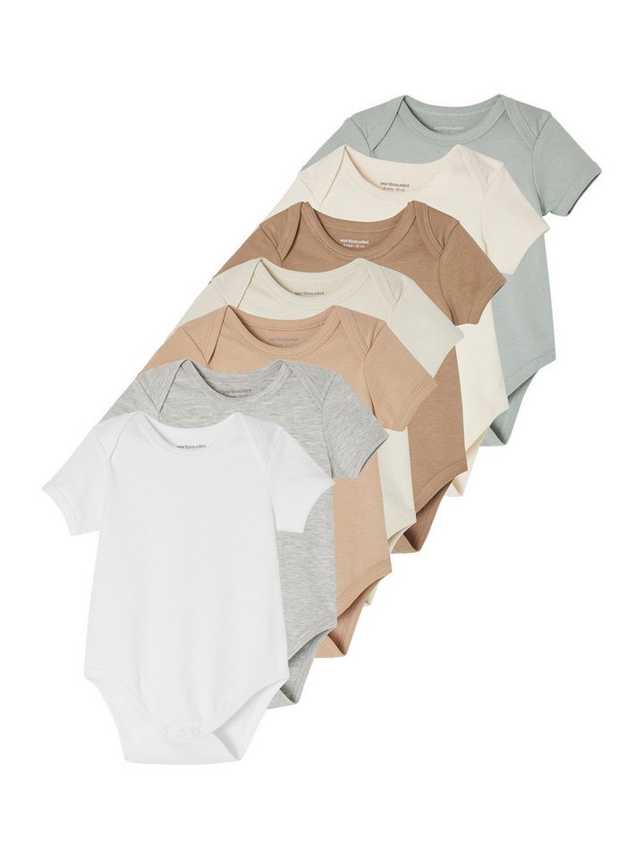 vertbaudet Langarmbody Baby Schlupfbodys BASICS 7er-Pack von vertbaudet