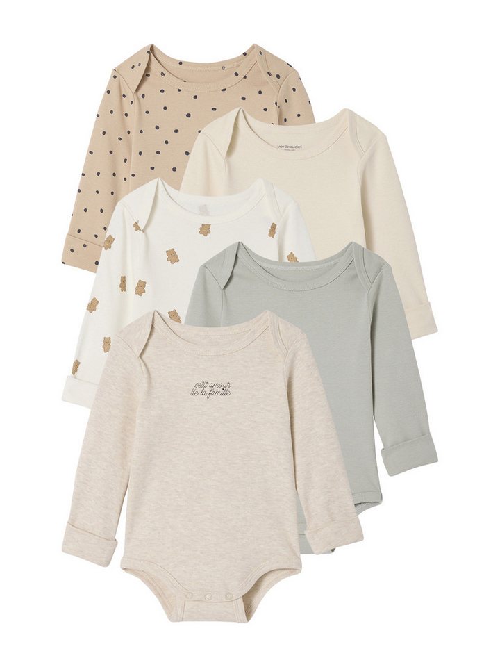 vertbaudet Langarmwickelbody 5er-Pack von vertbaudet