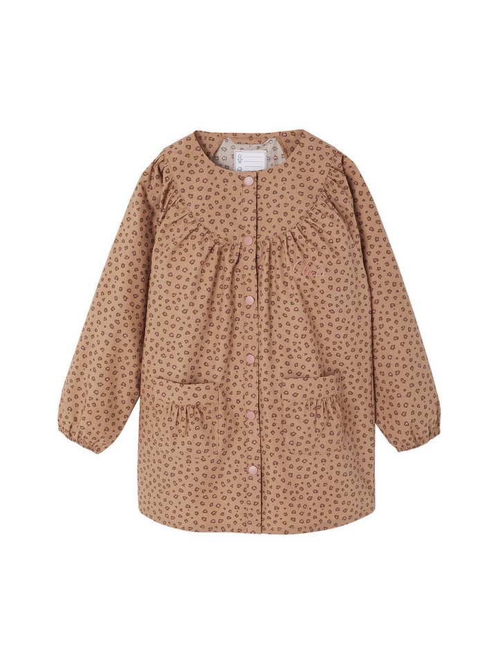 vertbaudet Langarmhemd Mädchen Malkittel mit Leoprint von vertbaudet