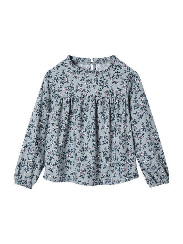 vertbaudet Langarmhemd Mädchen Bluse mit Blumenprint vertbaudet Langarmhemd Mädchen Bluse mit Blumenprint von vertbaudet