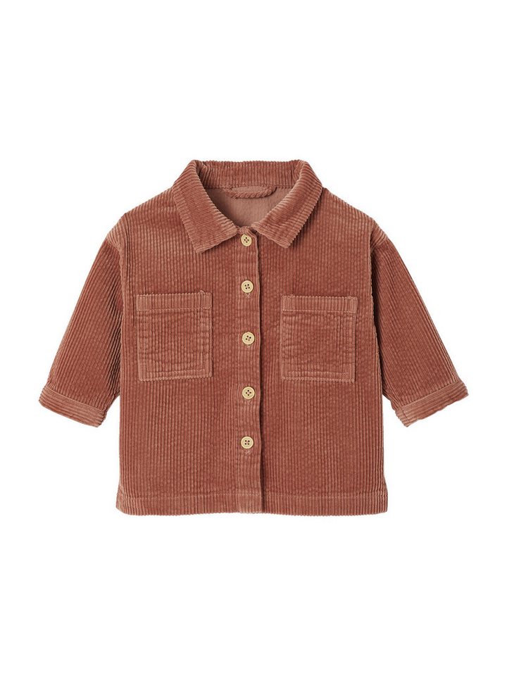 vertbaudet Langarmhemd Baby Overshirt aus Cord von vertbaudet