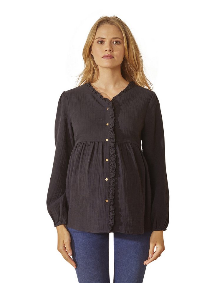 vertbaudet Umstandsbluse Musselin-Bluse, Schwangerschaft & Stillzeit von vertbaudet