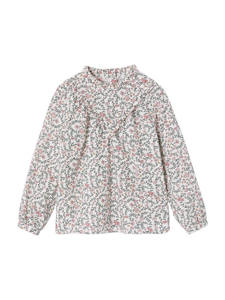 vertbaudet Langarmhemd Mädchen Bluse mit Volantkragen Blumenmuster vertbaudet Langarmhemd Mädchen Bluse mit Volantkragen Blumenmuster von vertbaudet