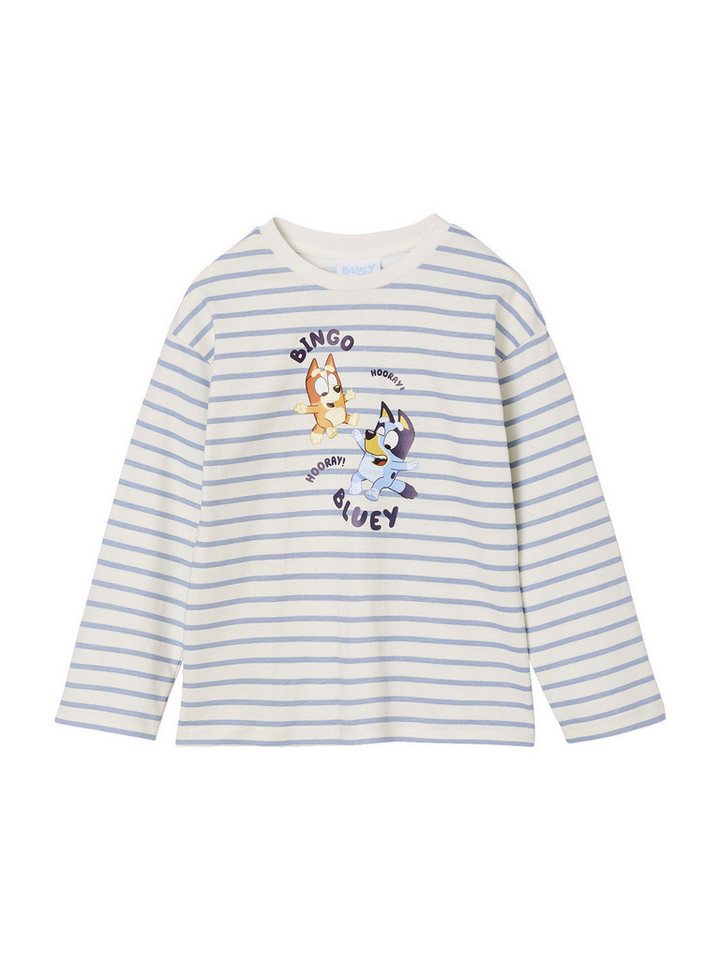 vertbaudet Langarmshirt Kinder Ringelshirt Der Welpe Bluey von vertbaudet