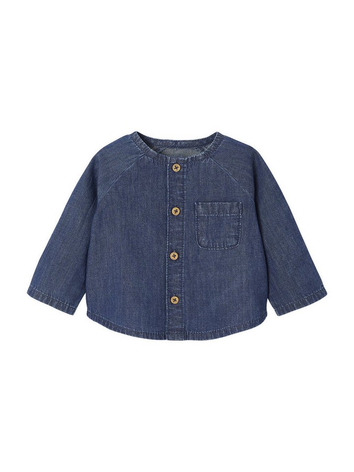 vertbaudet Langarmshirt Baby Jeanshemd von vertbaudet
