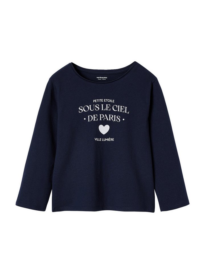 vertbaudet Langarmshirt Mädchen Langarmshirt BASIC mit Recycling-Baumwolle vertbaudet Langarmshirt Mädchen Langarmshirt BASIC mit Recycling-Baumwolle von vertbaudet