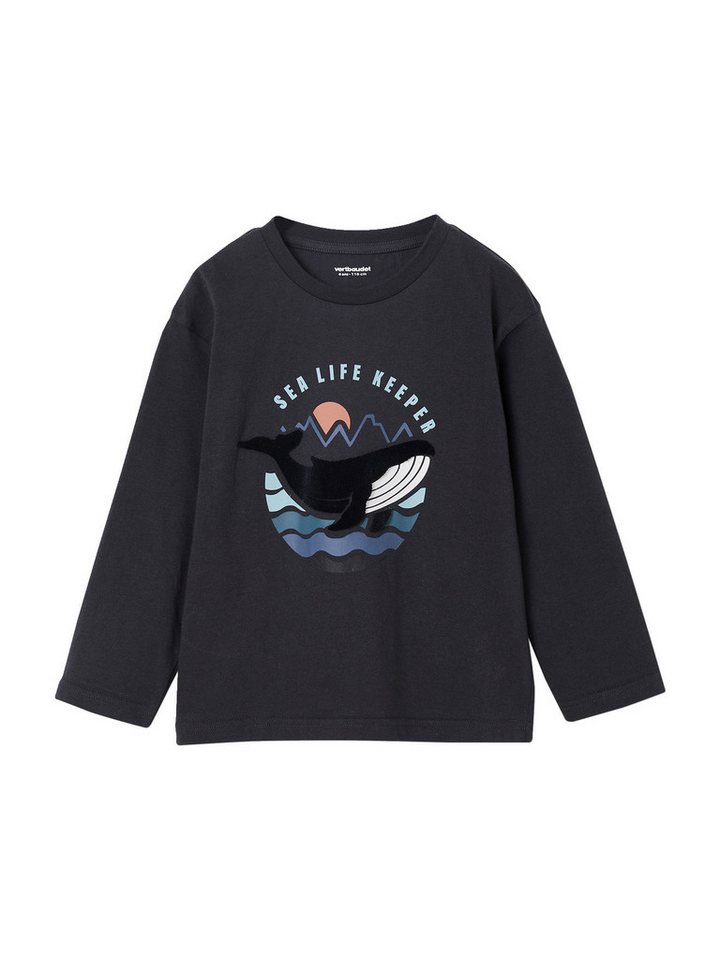 vertbaudet Langarmshirt Jungen T-Shirt mit Druck von vertbaudet