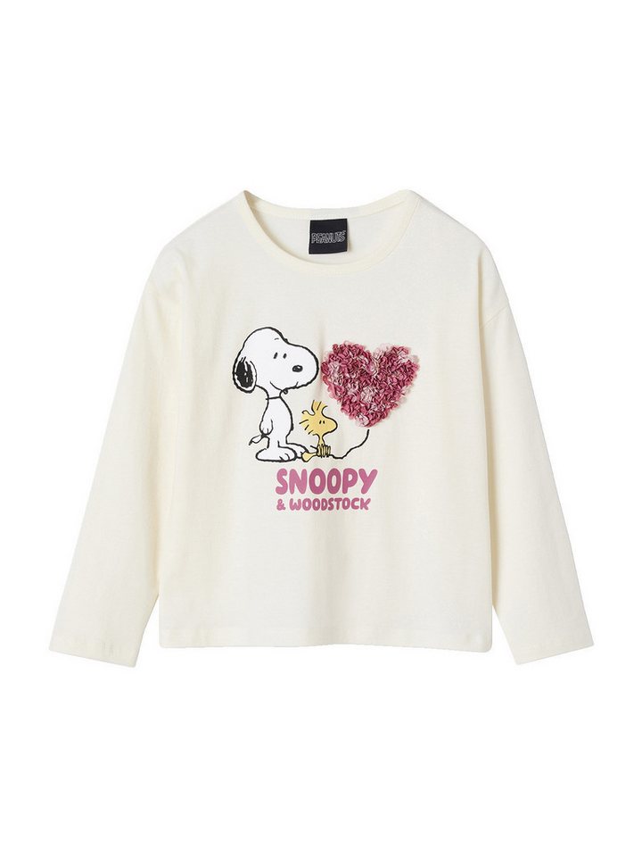 vertbaudet Langarmshirt Mädchen Shirt PEANUTS SNOOPY von vertbaudet