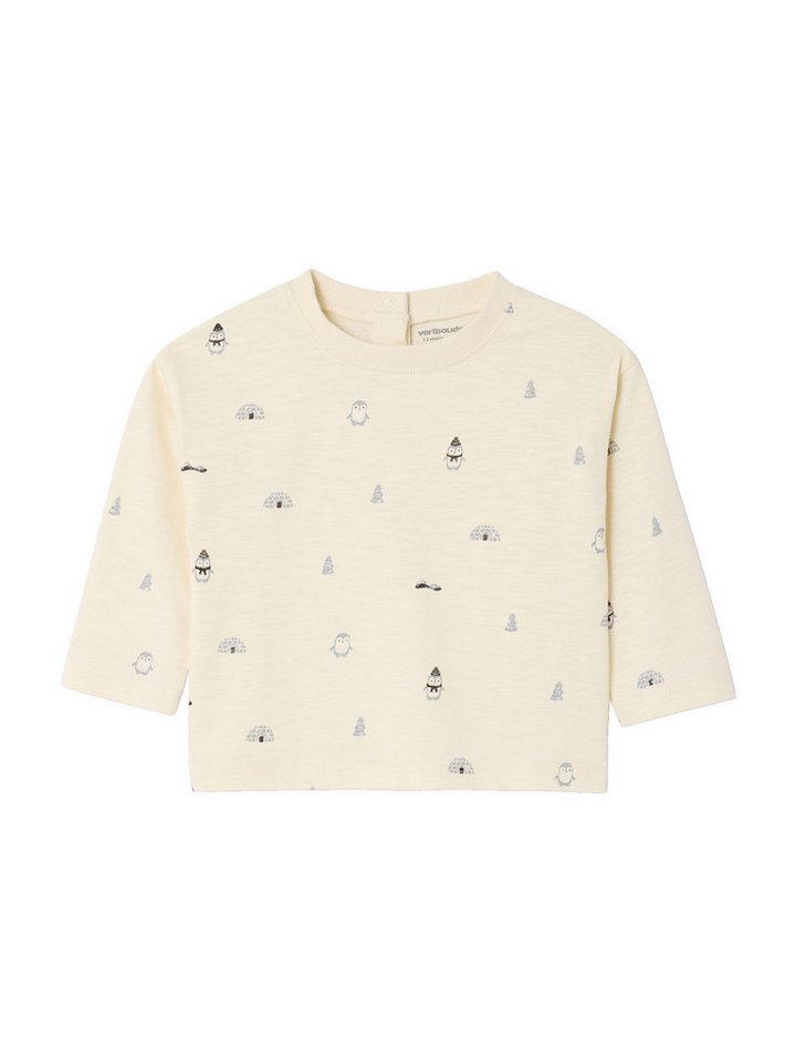 vertbaudet Langarmshirt Baby Shirt mit Print von vertbaudet