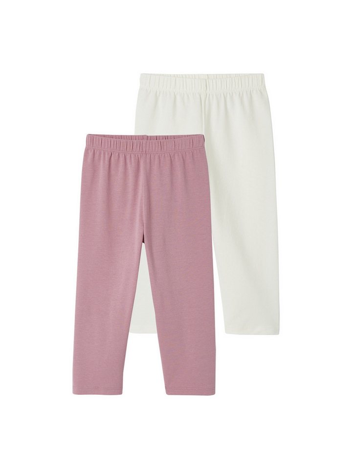 vertbaudet Leggings 2er-Pack Mädchen 3/4-Leggings BASIC von vertbaudet