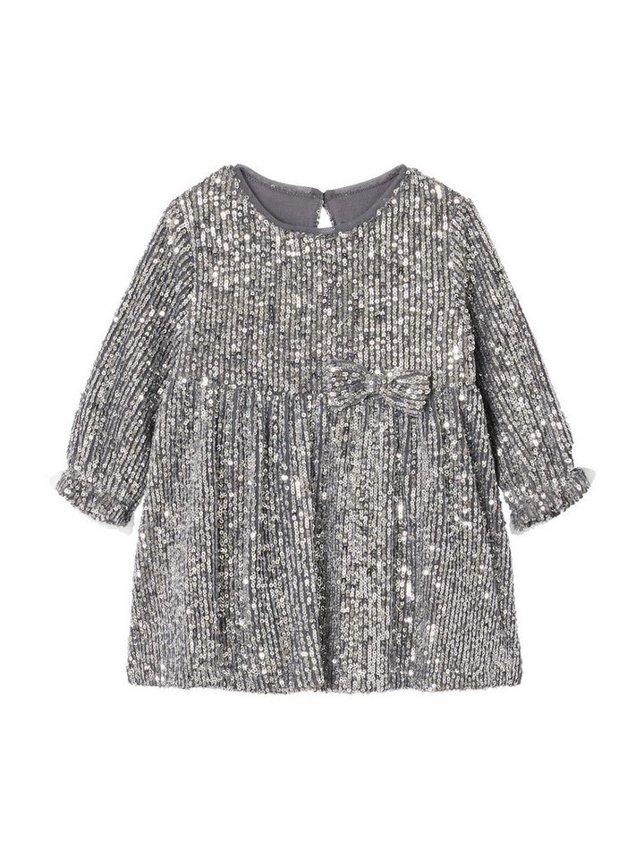 vertbaudet Minikleid Festliches Baby Kleid mit Pailletten von vertbaudet