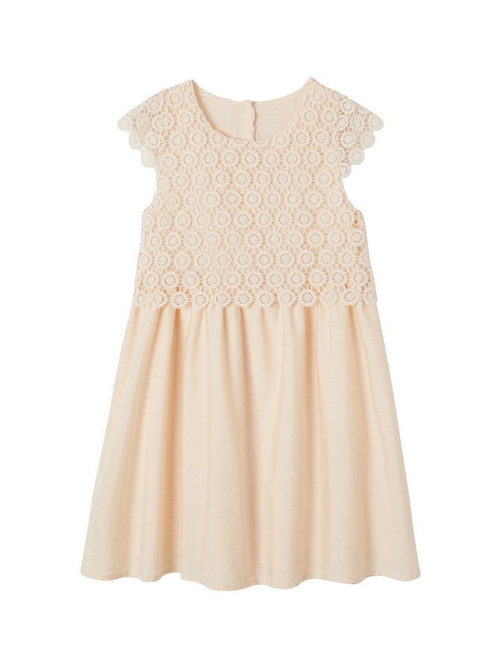 vertbaudet Minikleid Festliches Mädchen Kleid mit Makrameespitze von vertbaudet