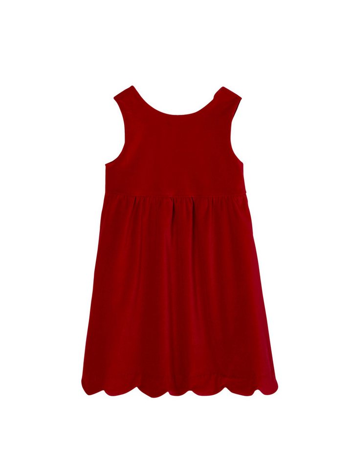 vertbaudet Minikleid Festliches Mädchen Samtkleid mit Schleife hinten von vertbaudet
