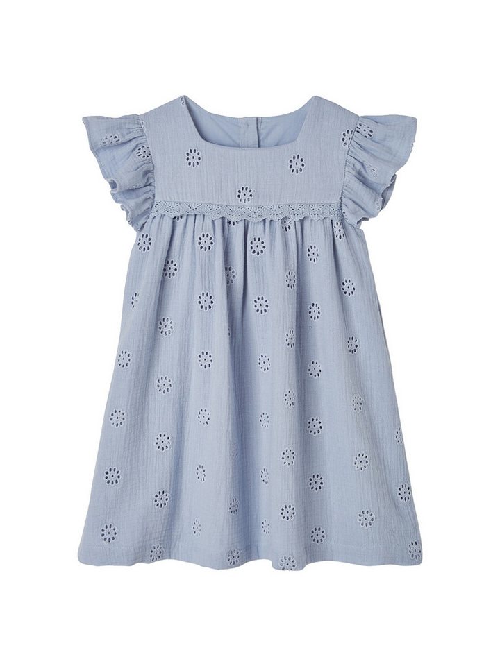vertbaudet Minikleid Mädchen Musselinkleid von vertbaudet