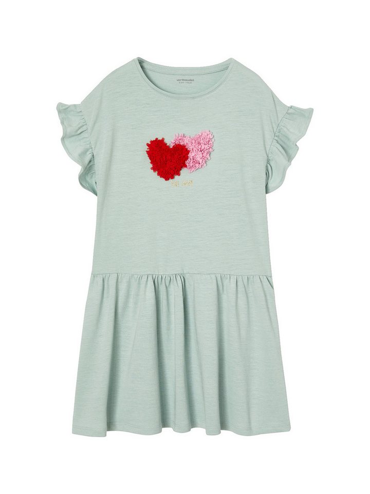 vertbaudet Minikleid Mädchen Sommerkleid Mit 3D-Motiv 3D-Applikation von vertbaudet