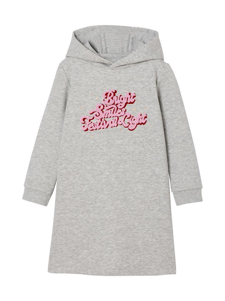 vertbaudet Minikleid Mädchen Sweatkleid mit Kapuze von vertbaudet