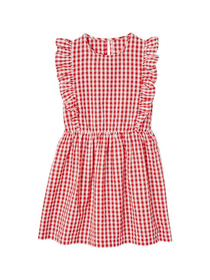 vertbaudet Minikleid Mädchen Volantkleid aus Seersucker vertbaudet Minikleid Mädchen Volantkleid aus Seersucker von vertbaudet