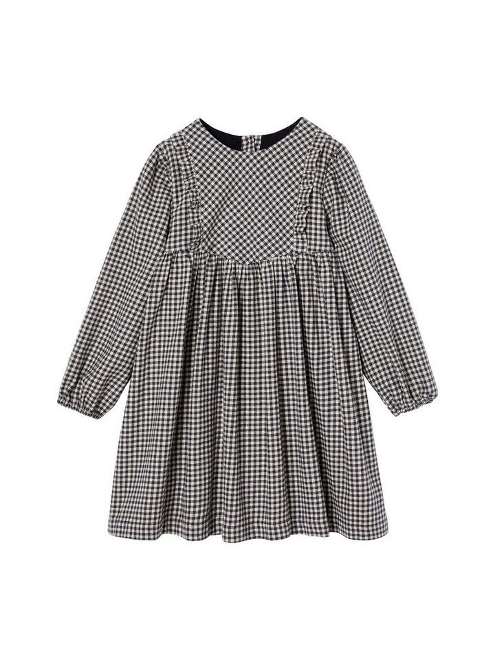 vertbaudet Minikleid Mädchen Volantkleid mit Vichykaro von vertbaudet