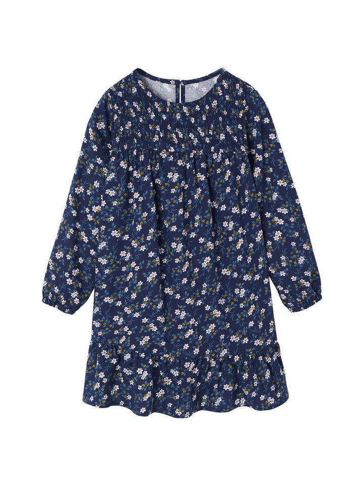 vertbaudet Minikleid Langärmeliges Mädchen Kleid von vertbaudet