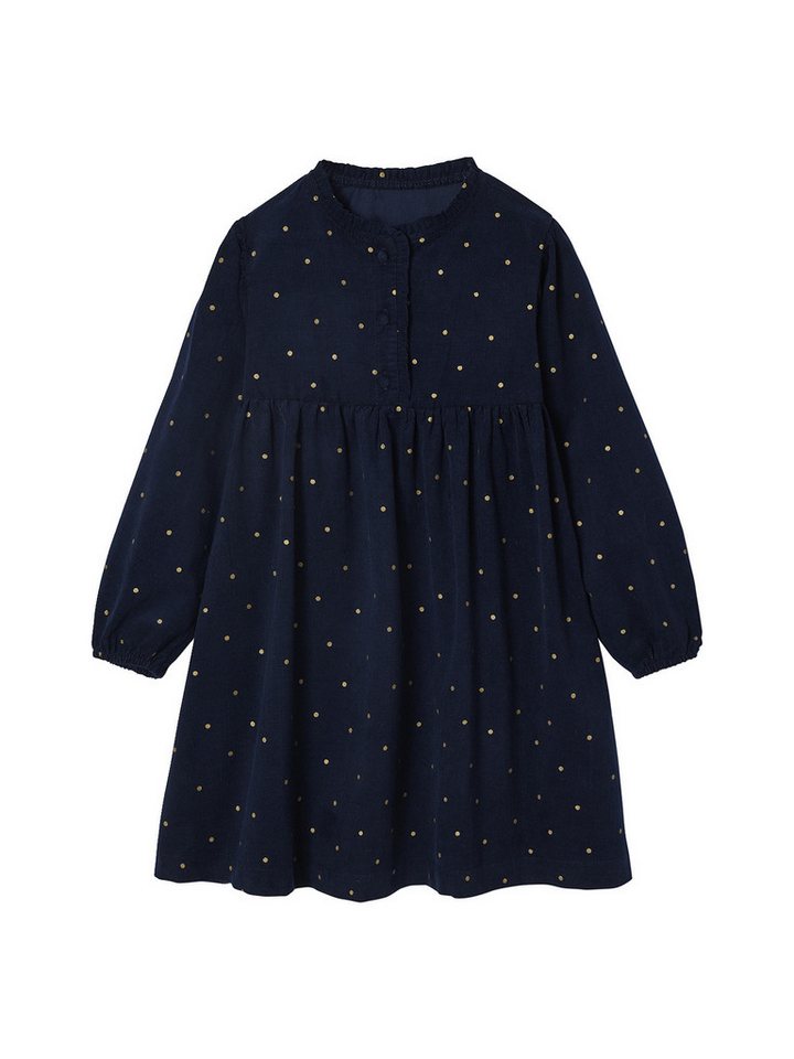 vertbaudet Minikleid Feincord-Kleid mit Print für Mädchen von vertbaudet