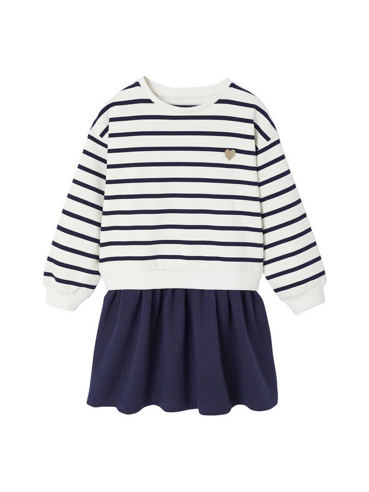 vertbaudet Minikleid Mädchen Kleid mit bedrucktem Oberteil vertbaudet Minikleid Mädchen Kleid mit bedrucktem Oberteil von vertbaudet