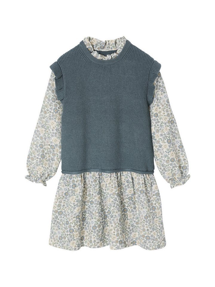 vertbaudet Minikleid Mädchen Kleid mit 2-in-1-Effekt von vertbaudet