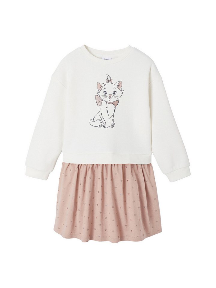 vertbaudet Minikleid 2-in-1 Sweatkleid mit Volantrock Mädchen von vertbaudet