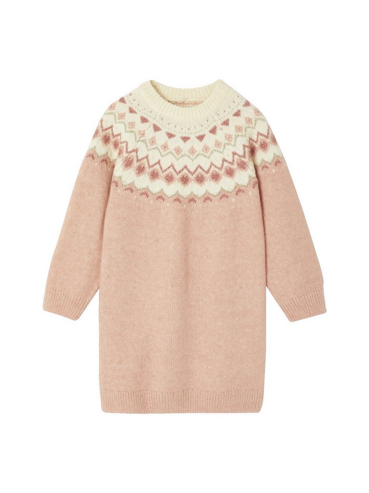vertbaudet Minikleid Mädchen Jacquard-Strickkleid von vertbaudet
