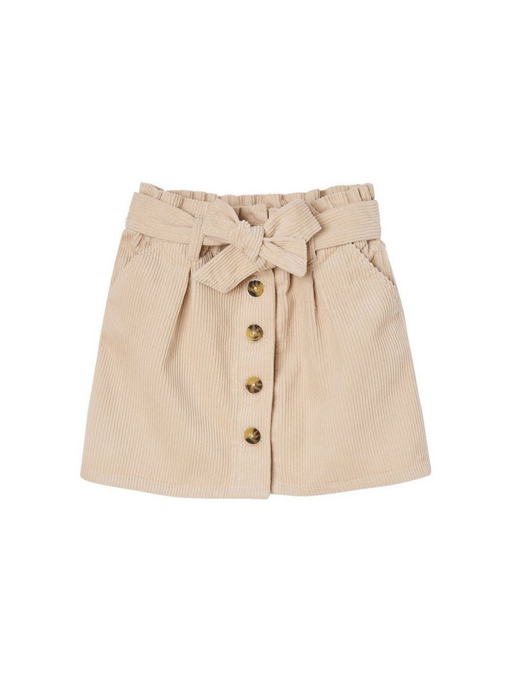 vertbaudet Minirock Mädchen Paperbag-Rock, Cord Bundweite verstellbar von vertbaudet