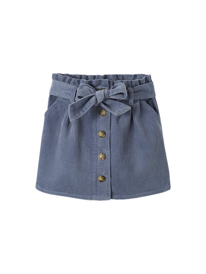 vertbaudet Minirock Mädchen Paperbag-Rock, Cord Bundweite verstellbar von vertbaudet