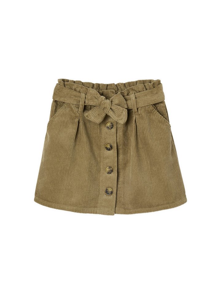 vertbaudet Minirock Mädchen Paperbag-Rock, Cord Bundweite verstellbar von vertbaudet