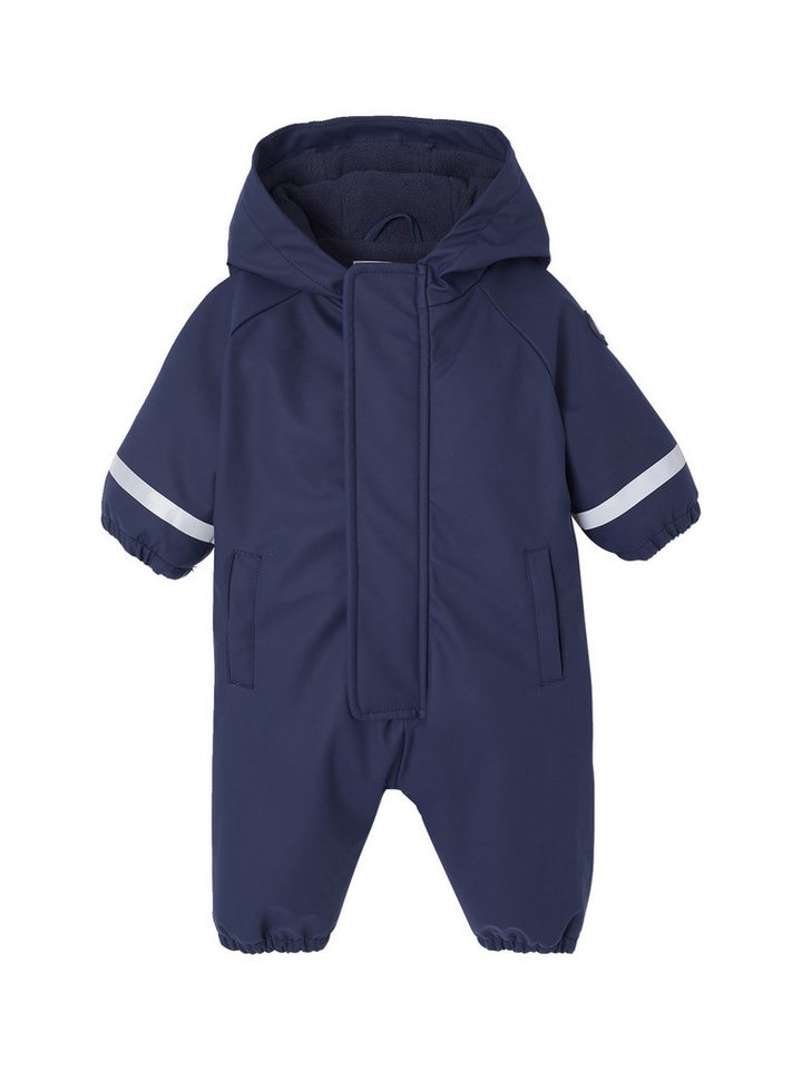 vertbaudet Overall Baby Regen-Overall mit Fleecefutter und Kapuze von vertbaudet