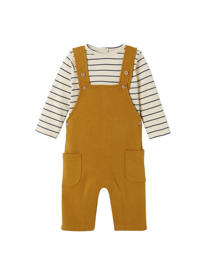 vertbaudet Overall Baby Set MON TRÉSOR: Shirt & Latzhose von vertbaudet