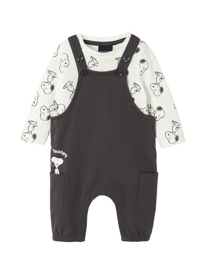 vertbaudet Overall Baby-Set PEANUTS SNOOPY: Shirt & Latzhose von vertbaudet