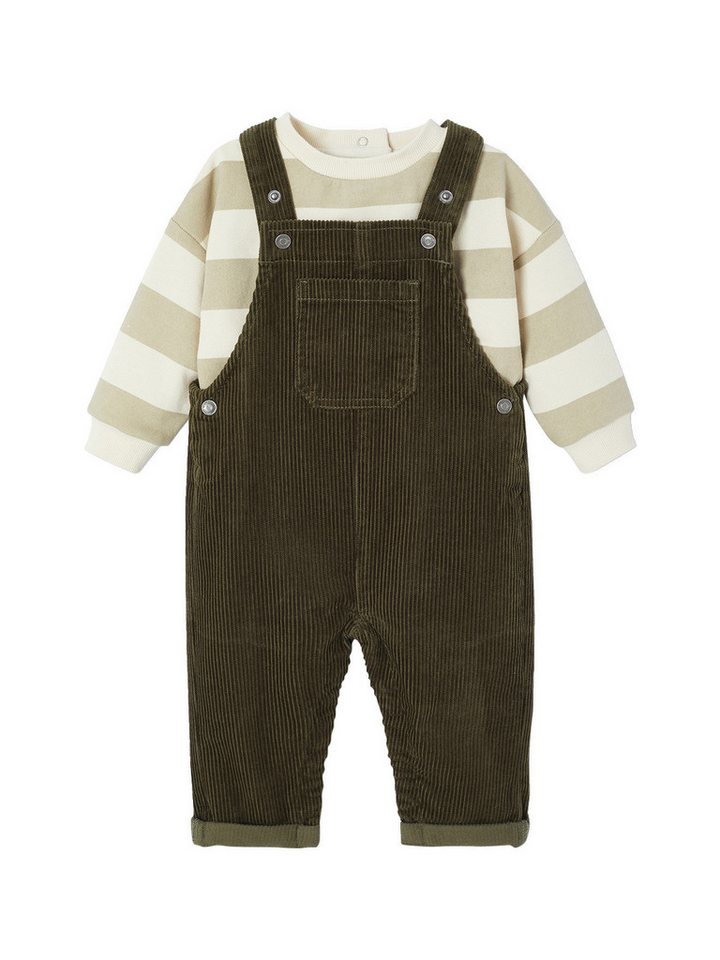 vertbaudet Overall Baby-Set: Sweatshirt & Latzhose von vertbaudet
