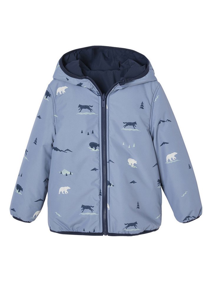 vertbaudet Parka Jungen Light-Steppjacke mit Recycling-Polyester wendbar von vertbaudet