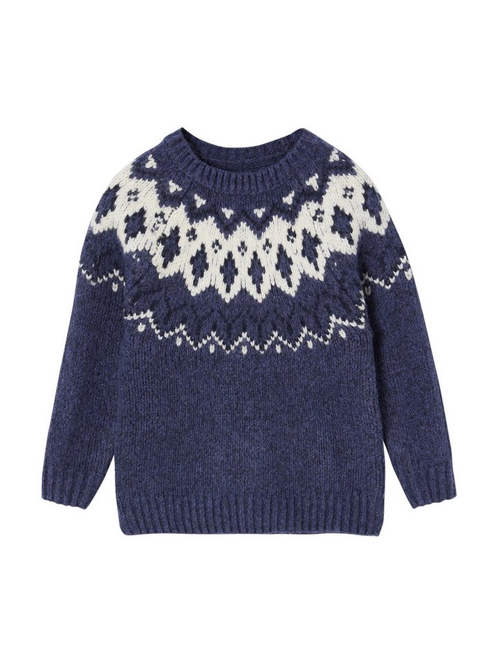 vertbaudet Pullunder Jungen Jacquard-Pullover vertbaudet Pullunder Jungen Jacquard-Pullover von vertbaudet