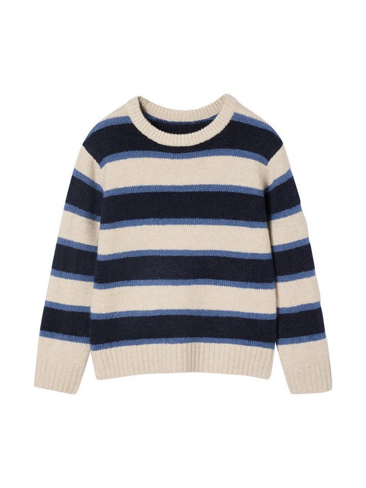 vertbaudet Pullunder Flauschiger Pullover mit Streifen für Jungen vertbaudet Pullunder Flauschiger Pullover mit Streifen für Jungen von vertbaudet