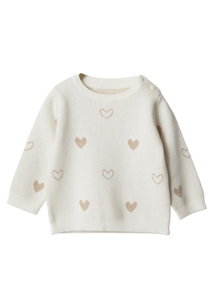 vertbaudet Pullunder Mädchen Baby Pullover, Jacquard-Herzen vertbaudet Pullunder Mädchen Baby Pullover, Jacquard-Herzen von vertbaudet