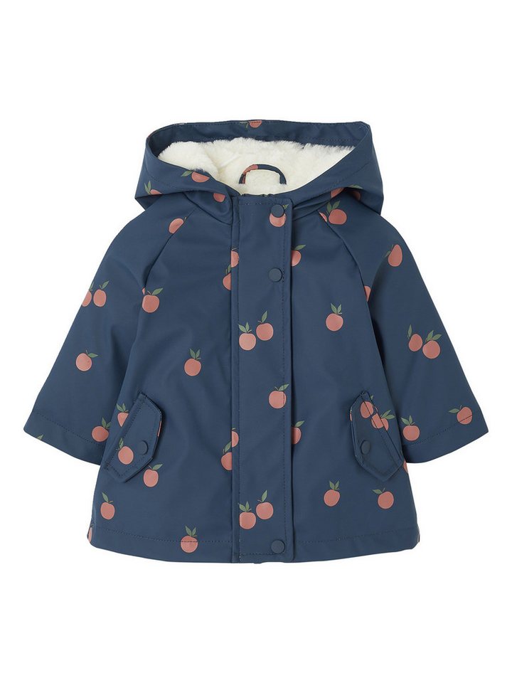 vertbaudet Regenjacke Gefütterte Mädchen Baby Regenjacke Recycling-Polyester, Blumenmuster von vertbaudet
