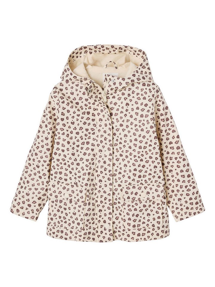 vertbaudet Regenjacke Mädchen Regenjacke mit Kapuze und Print von vertbaudet