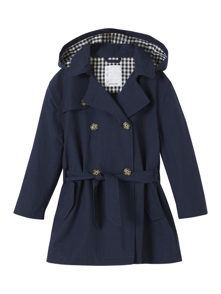 vertbaudet Regenjacke Mädchen Trenchcoat mit abnehmbarer Kapuze von vertbaudet