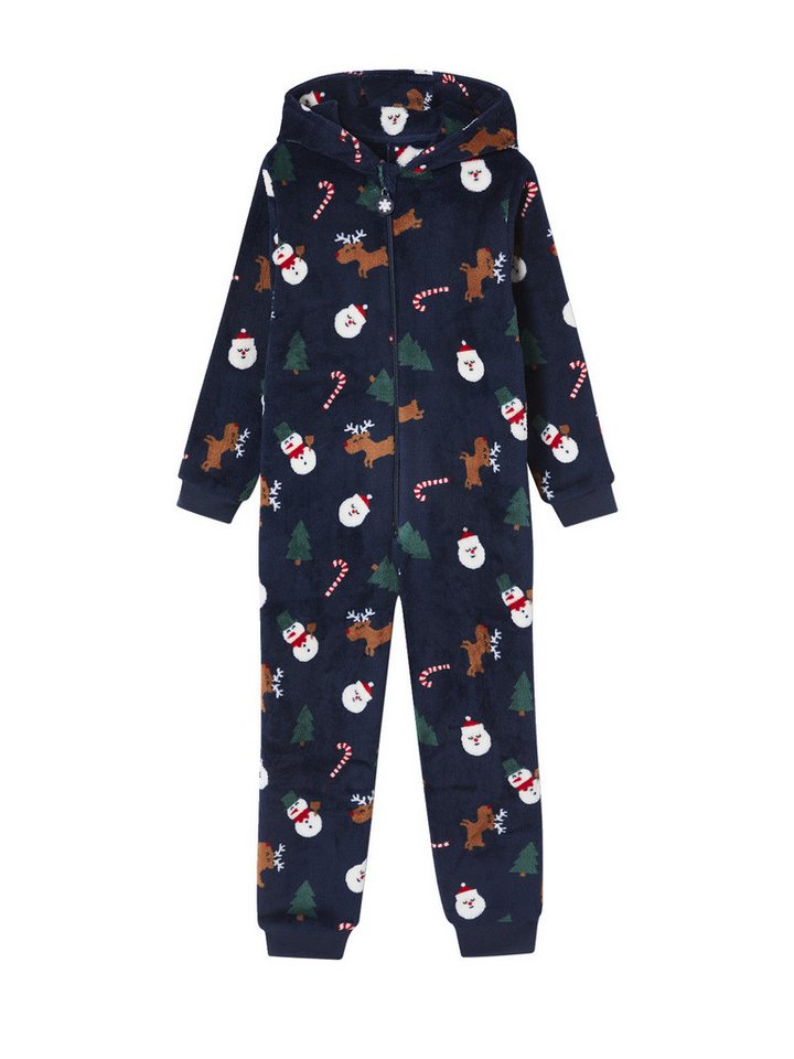 vertbaudet Schlafanzug Jungen Weihnachts-Overall von vertbaudet
