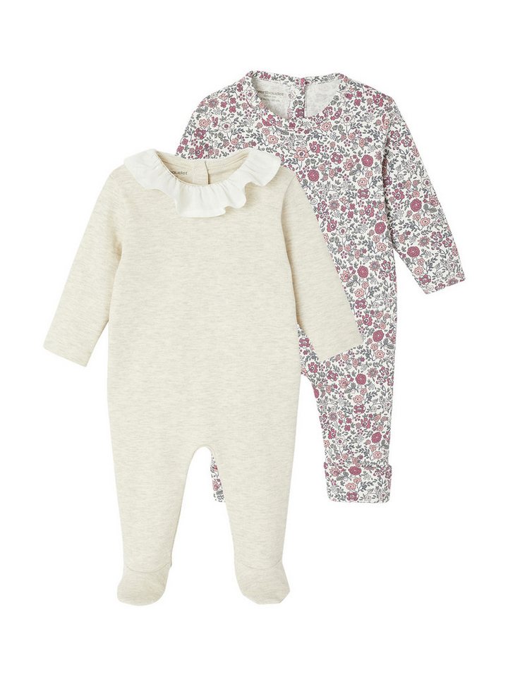 vertbaudet Schlafanzug 2er-Pack, Interlock-Jersey von vertbaudet